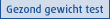 Gezond gewicht test