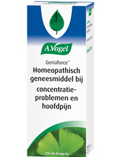 Geriaforce druppels Helpt tegen hoofdpijn en bevordert het concentratievermogen en het geheugen
