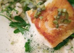 Spinazierisotto met snoekbaars