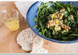 Scrambled Eggs and Greens