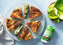 Kruidenfrittata met witte asperges