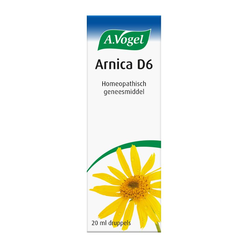 In verpakking Arnica D6 druppels voorkant