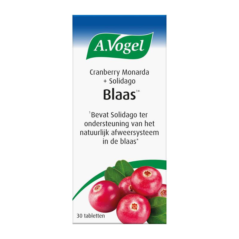 In verpakking Cranberry Monarda tabletten voorkant