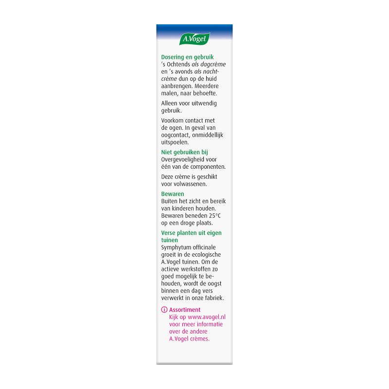 Uit verpakking Symvita Anti-rimpel crème linkerkant