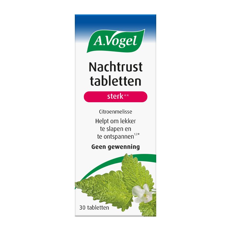 In verpakking Nachtrust sterk tabletten voorkant