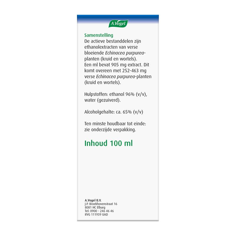 Verpakking Echinaforce druppels rechterkant