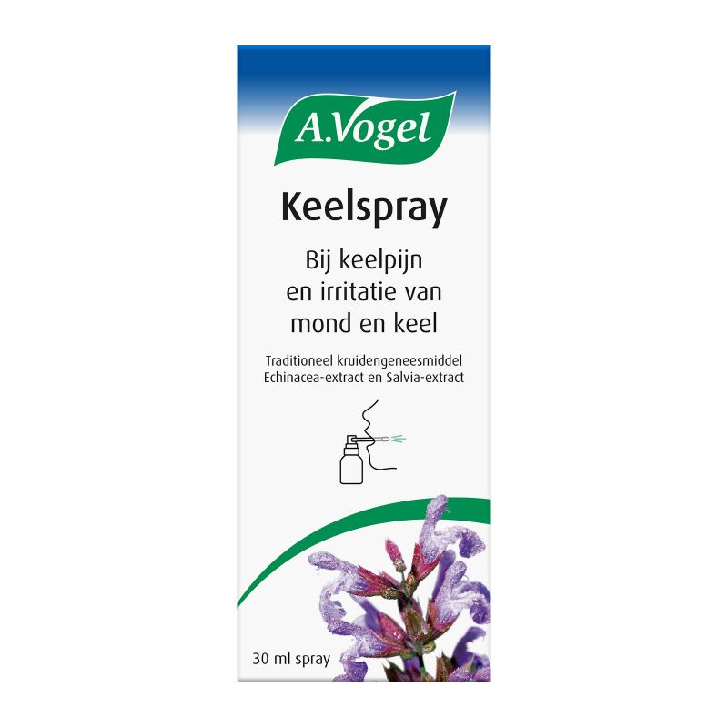 In verpakking Keelspray voorkant