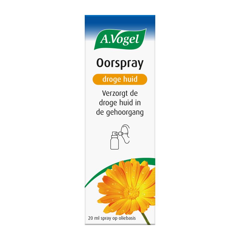 In verpakking Oorspray droge huid voorkant