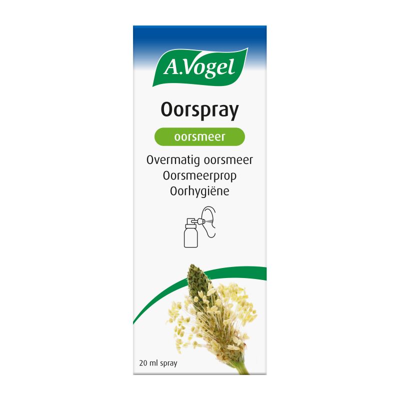 In verpakking Oorspray oorsmeer spray voorkant