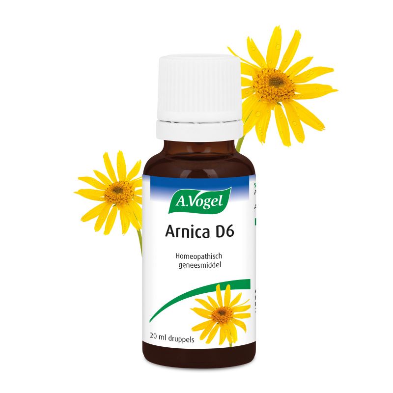 Uit verpakking Arnica D6 druppels voorkant