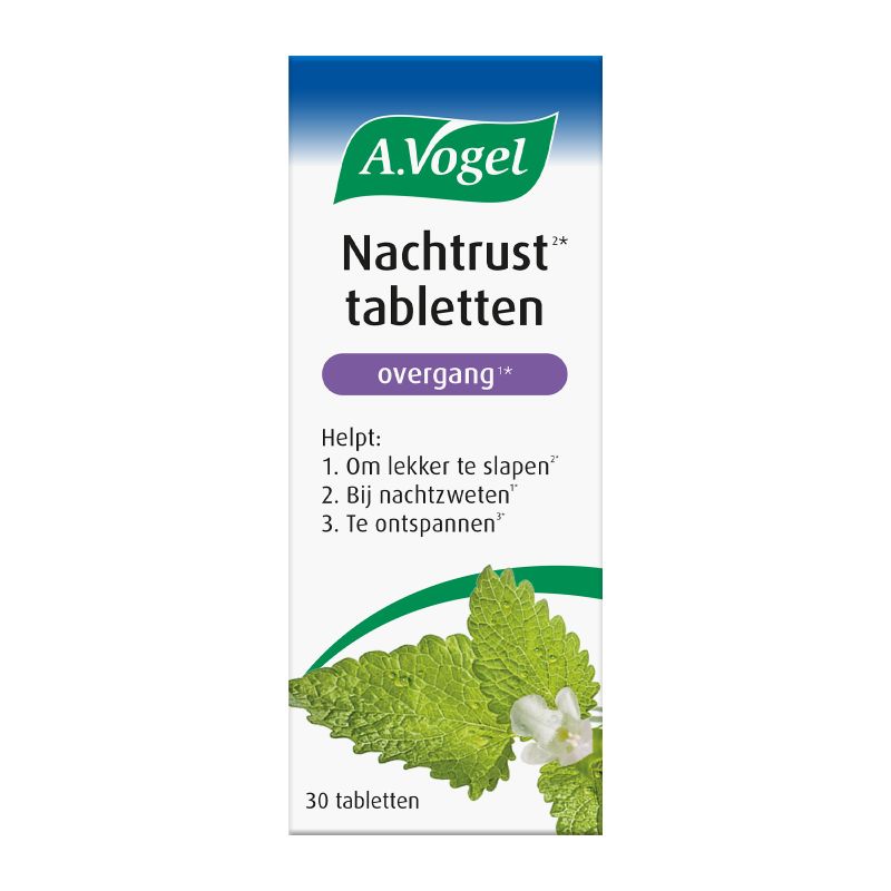 In verpakking Nachtrust2* tabletten overgang1*  voorkant