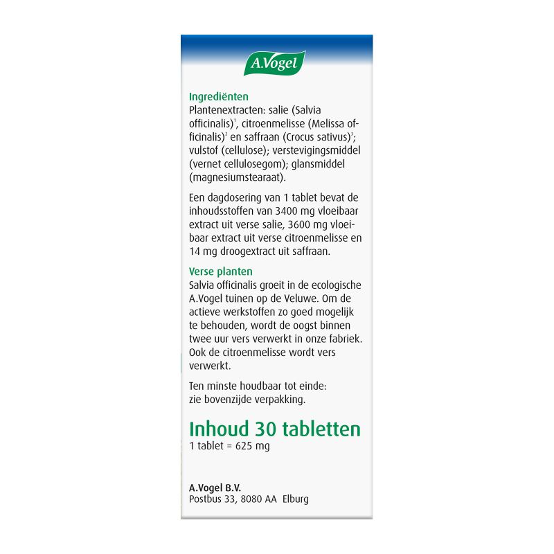 Verpakking Nachtrust2* tabletten overgang1*  rechterkant