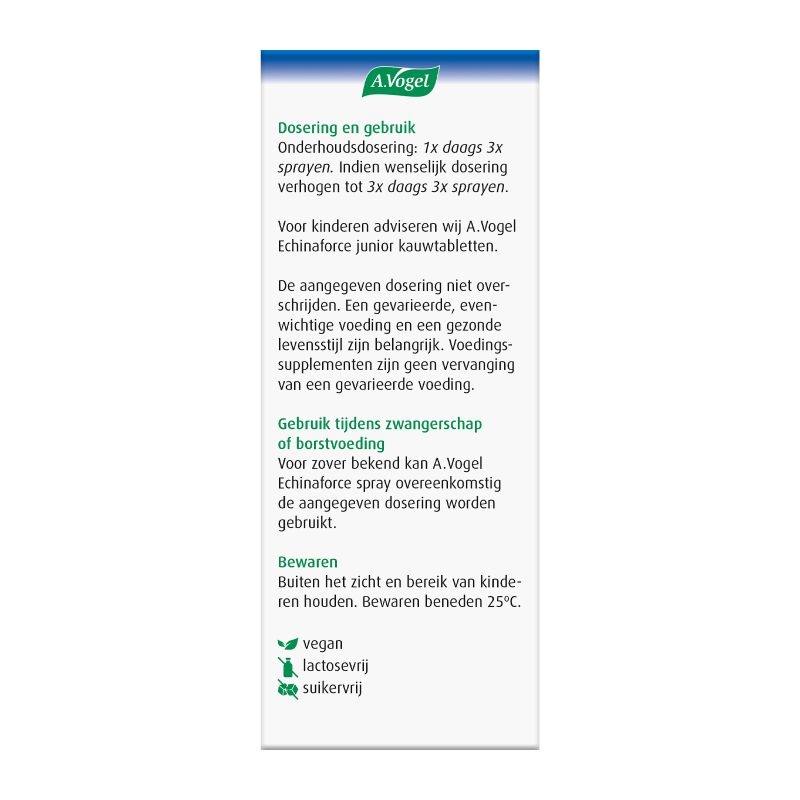 Uit verpakking Echinaforce spray linkerkant
