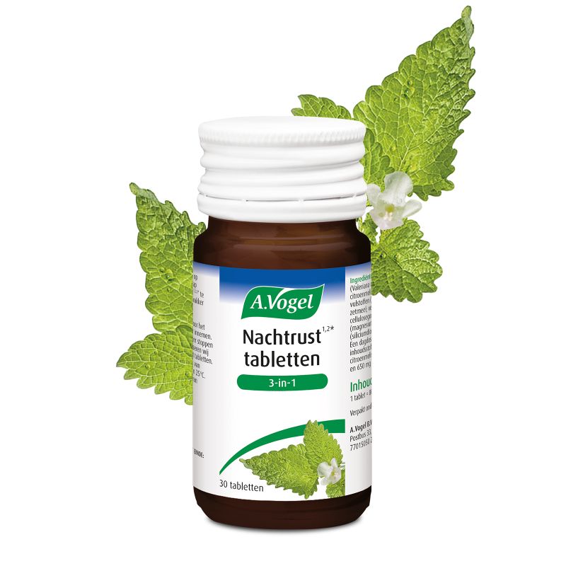 Uit verpakking Nachtrust tabletten 3-in-1  voorkant