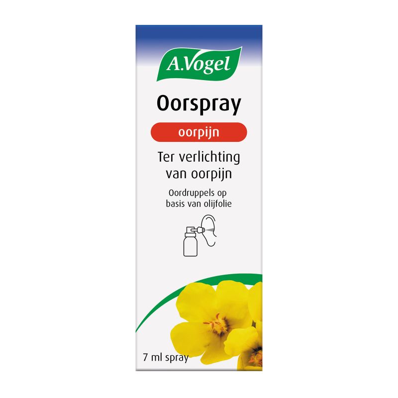 In verpakking Oorspray oorpijn - 1ste natuurlijke oorspay bij oorpijn voorkant