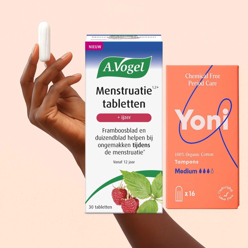 A.Vogel Menstruatie tabletten en Yoni tampons