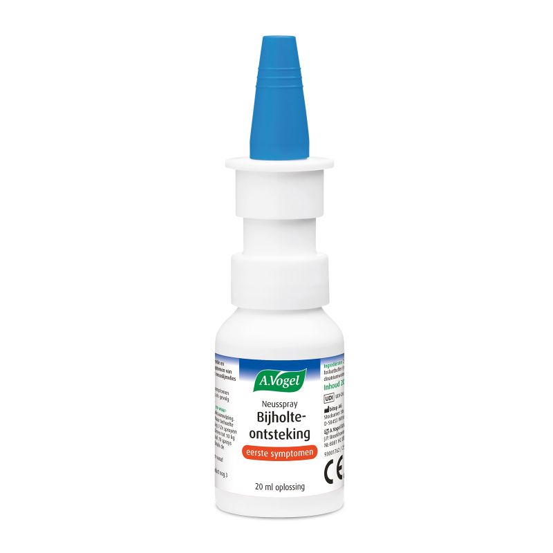 Uit verpakking Neusspray bijholteontsteking bij eerste symptomen voorkant
