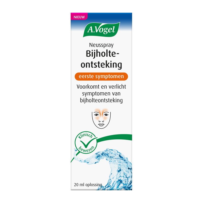In verpakking Neusspray bijholteontsteking bij eerste symptomen voorkant