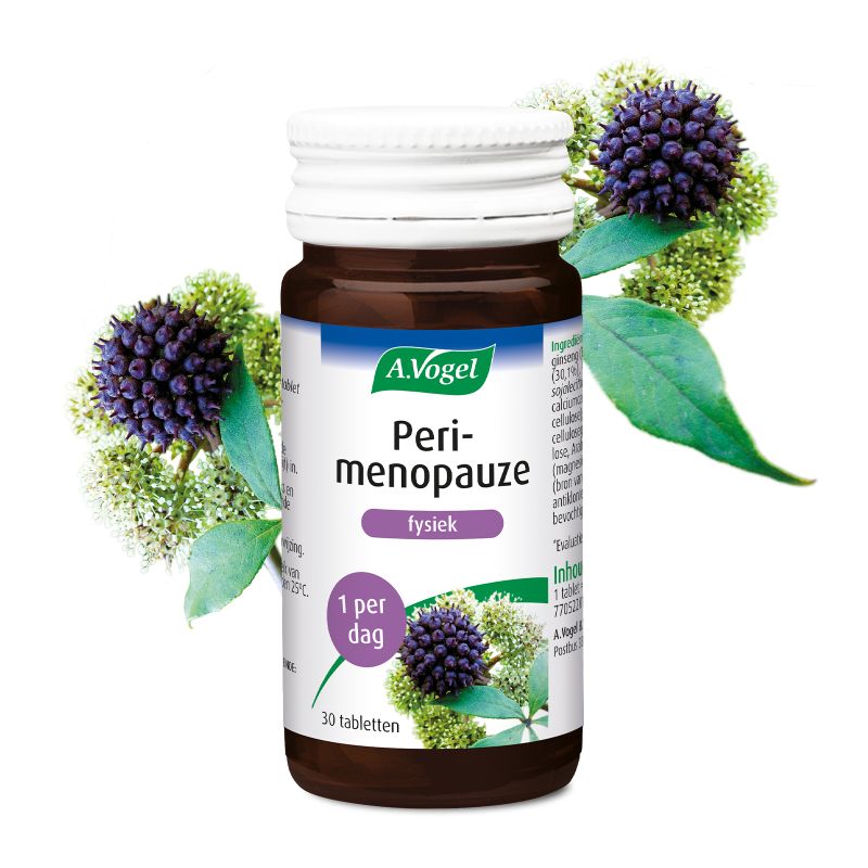 Uit verpakking Perimenopauze fysiek tabletten voorkant