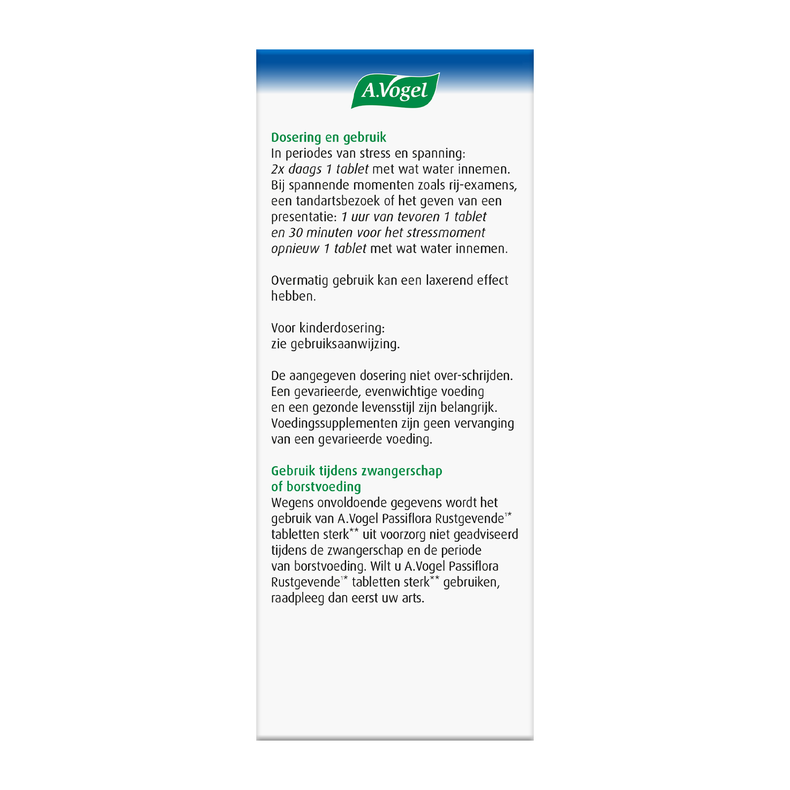 A Vogel Passiflora Rustgevend Sterk Tabletten 30 Stuks