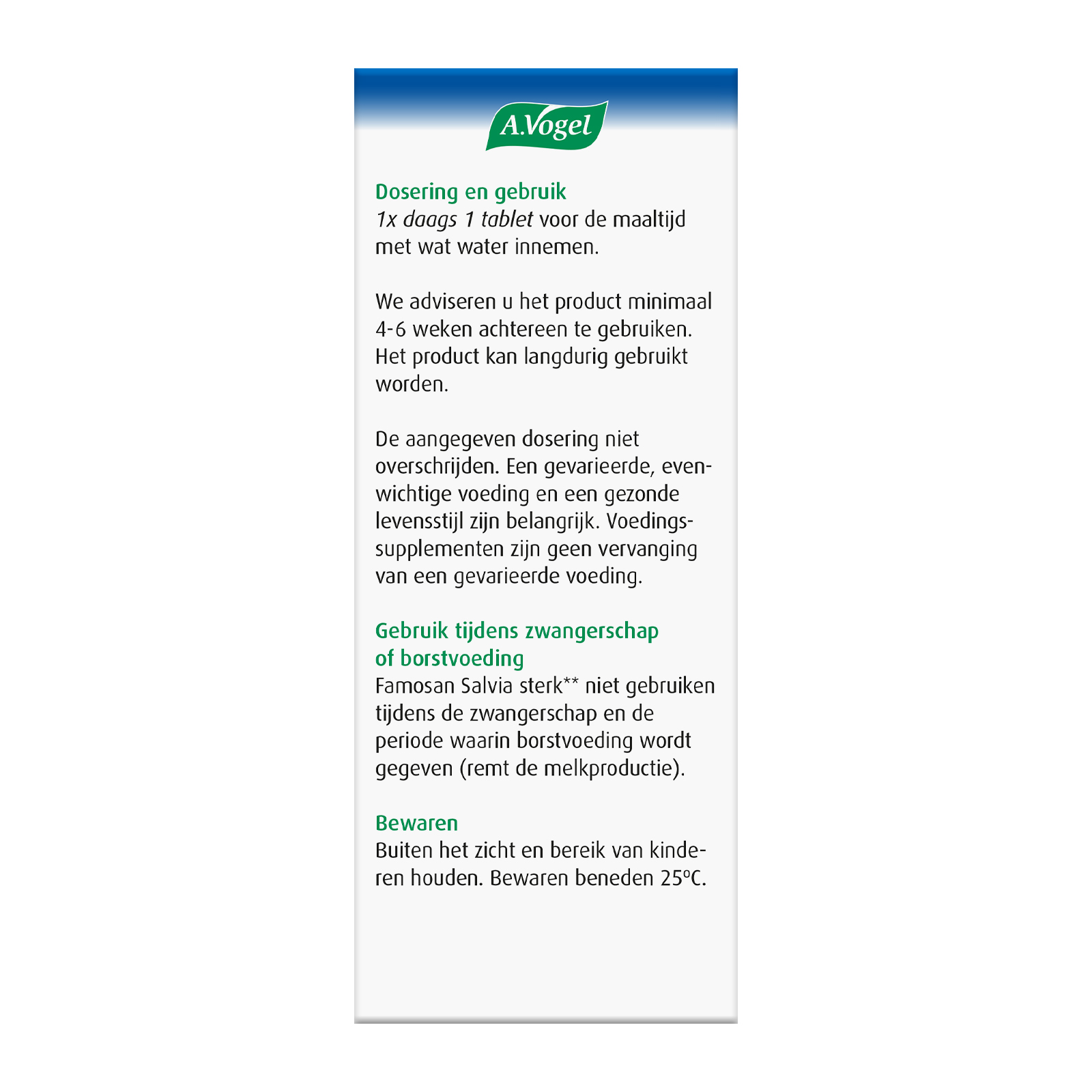A Vogel Famosan Salvia Sterk Tabletten 25 Stuks