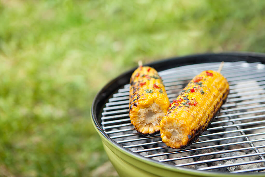 Gegrilde chili maiskolf Gegrilde chili maiskolf