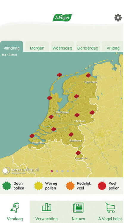 Hooikoortsradar informeert over hooikoorts en pollenverwachtingen